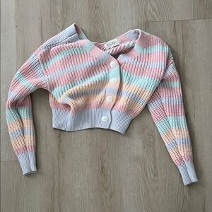 Jessica Simpson Multicolor Striped Cardigan